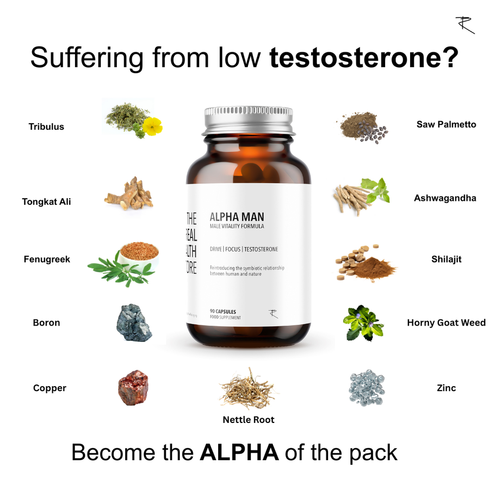 
                  
                    TRHS Alpha Man - High Strength Performance Boosting, Vigor Formula - 90 Capsules
                  
                