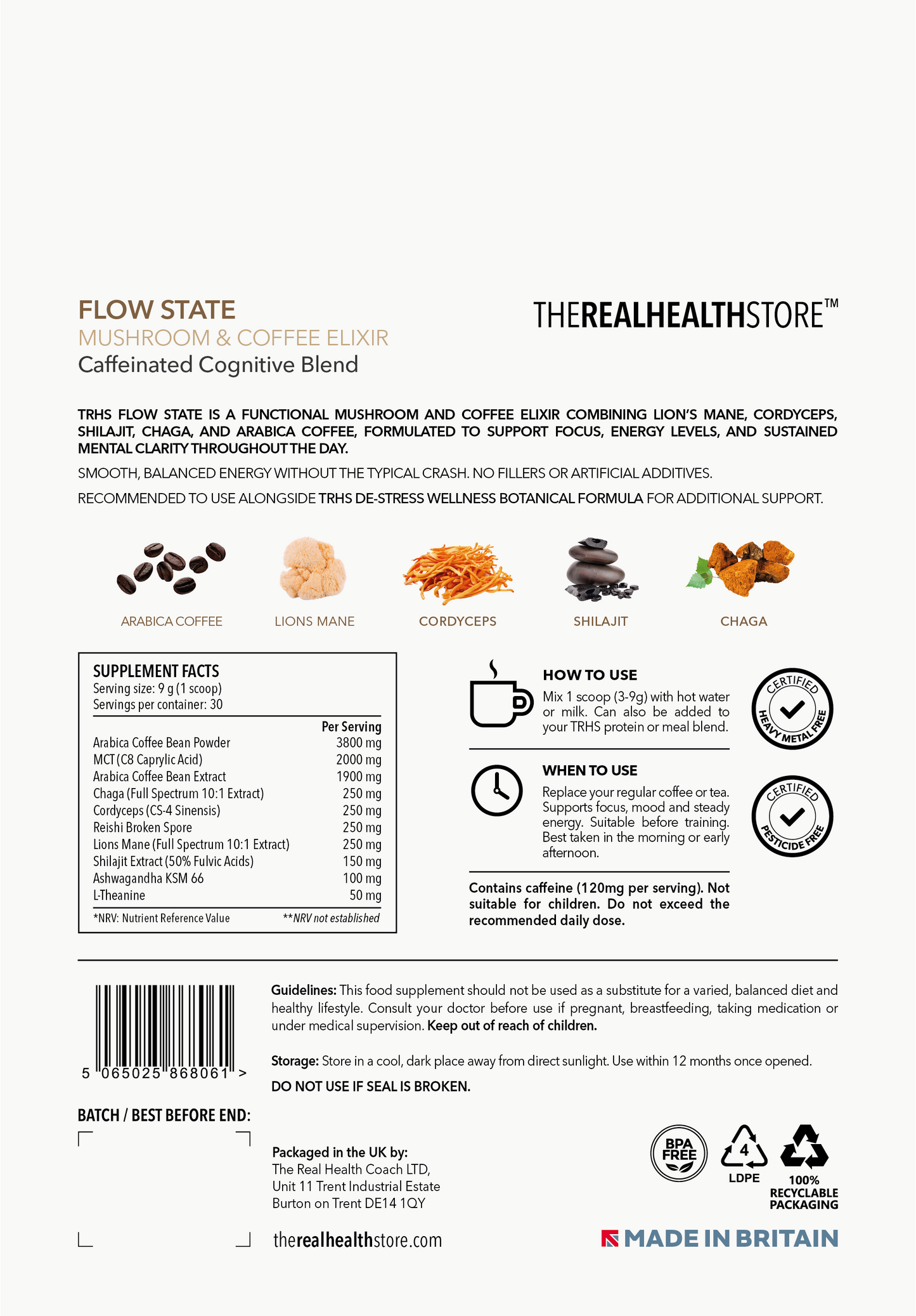 
                  
                    TRHS Flow State Coffee & Mushroom Nootropic Elixir
                  
                