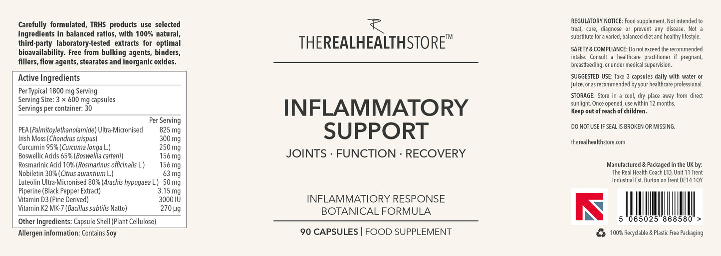 
                  
                    TRHS Inflammatory Support (potent anti-inflammatory & pain reliever) - 90 Capsules
                  
                