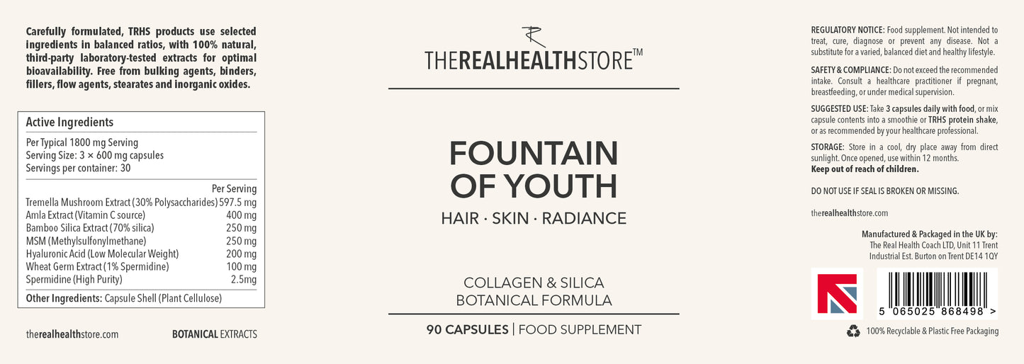 
                  
                    TRHS Fountain Of Youth - Collagen Building Formula - 90 Capsules
                  
                