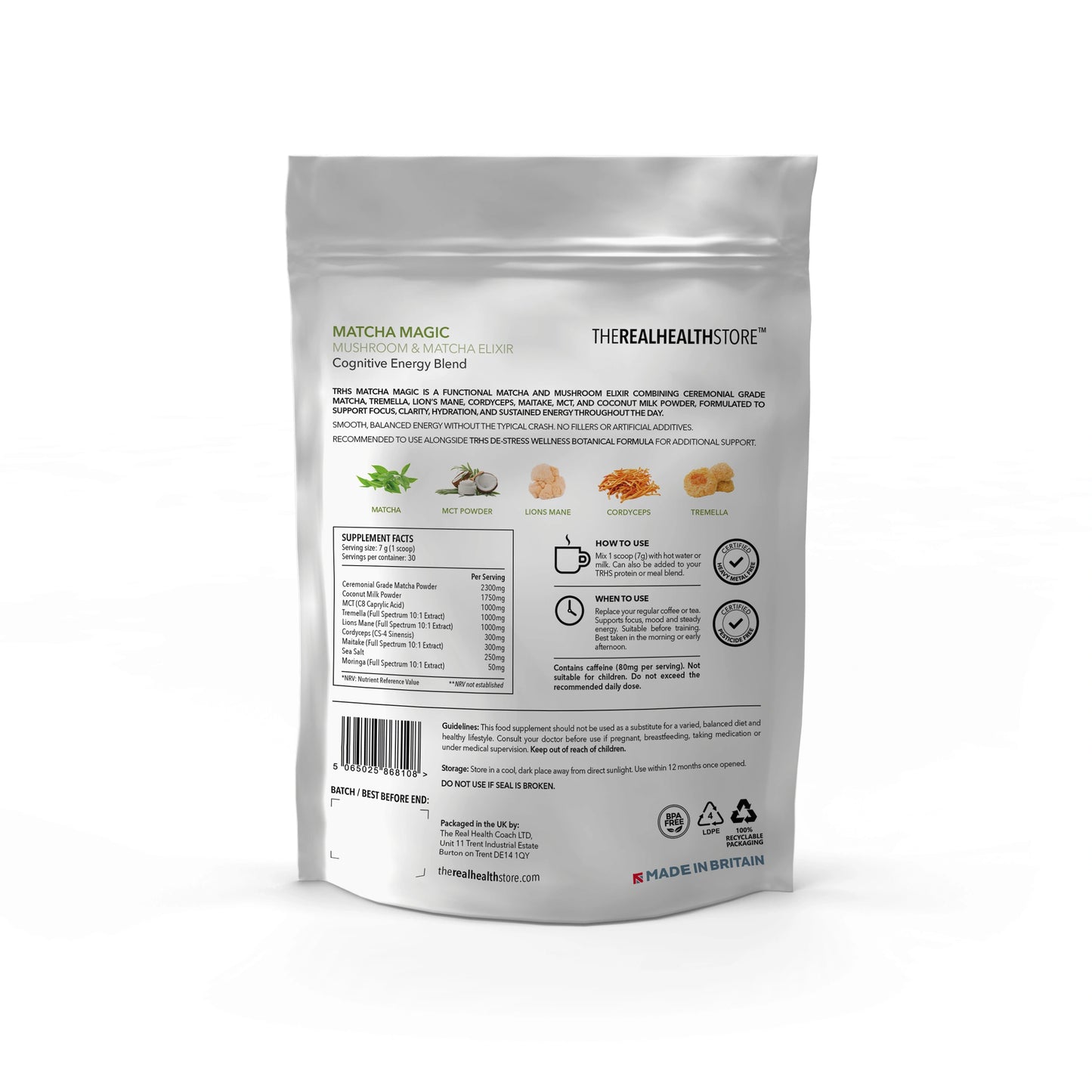 
                  
                    TRHS Matcha Magic, Matcha Green Tea & Functional Mushroom Elixir
                  
                