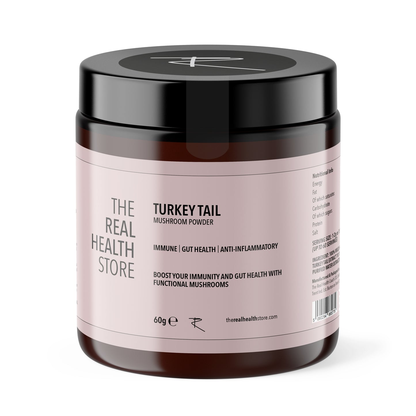 TRHS Turkey Tail Mushroom Wild Harvested Powder - 60grams