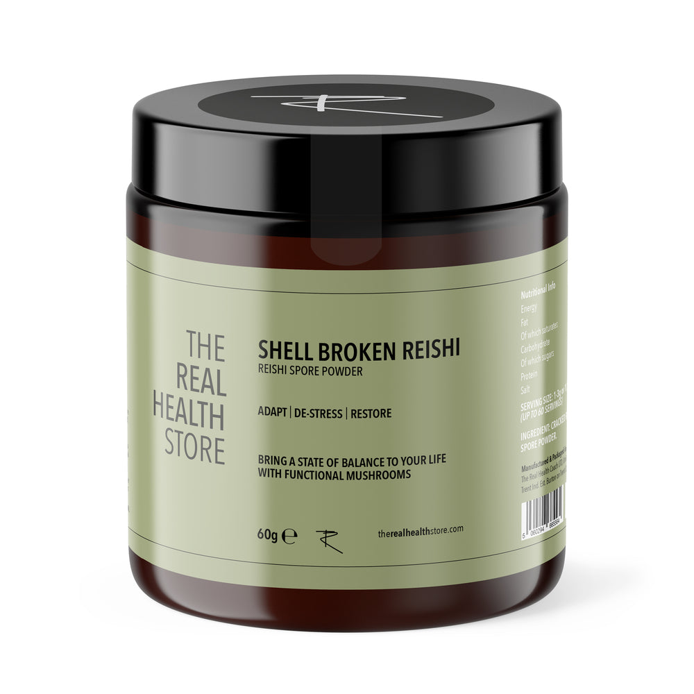 TRHS Shell Broken Reishi Spore Mushroom Powder - 60grams