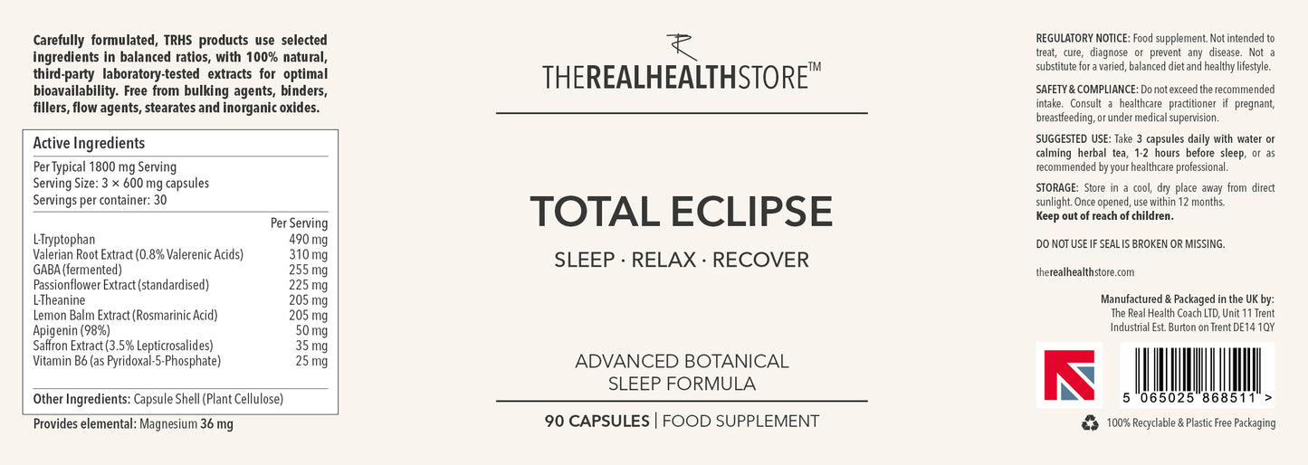 
                  
                    TRHS Total Eclipse Deep Sleep Formula (New) - 90 Capsules
                  
                