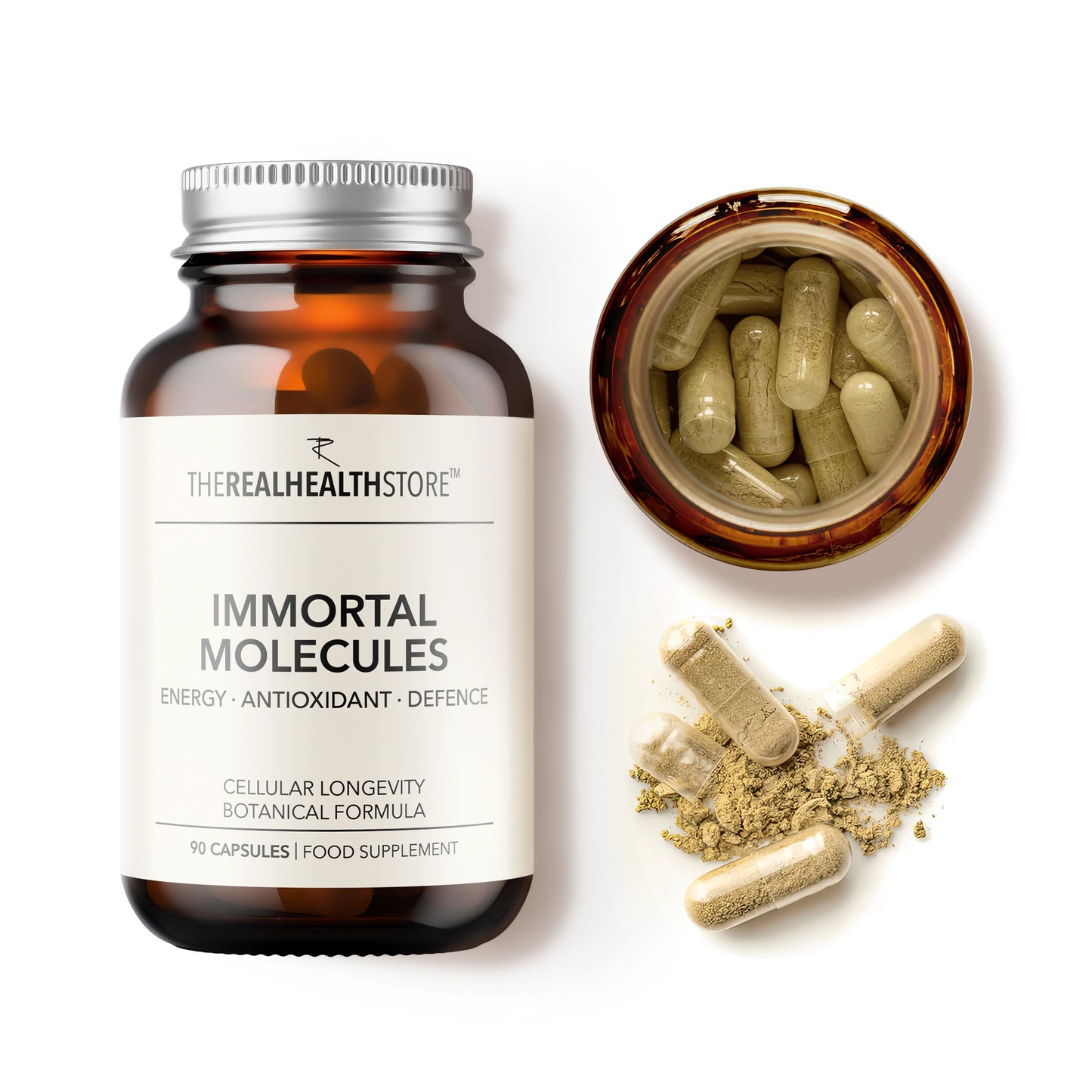 
                  
                    TRHS Immortal Molecules - Anti Aging, Cellular Energy, Ultimate Longevity - 90 Capsules
                  
                