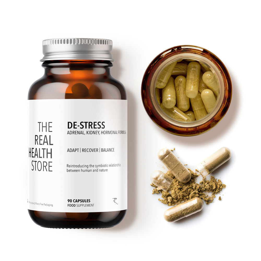 TRHS De-Stress - Adrenal, Kidney, Anxiety Support Formula - 90 Capsules