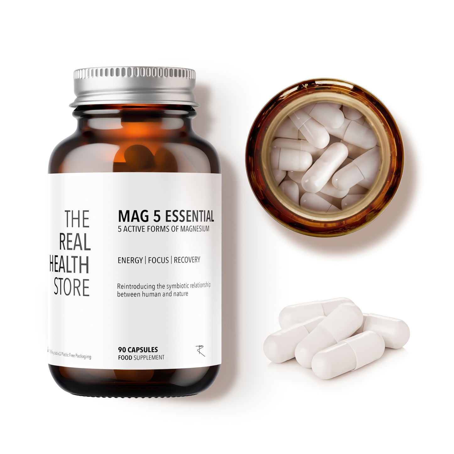 
                  
                    TRHS Magnesium Mag 5 Essential (5 active forms of magnesium) Complex - 90 Capsules
                  
                