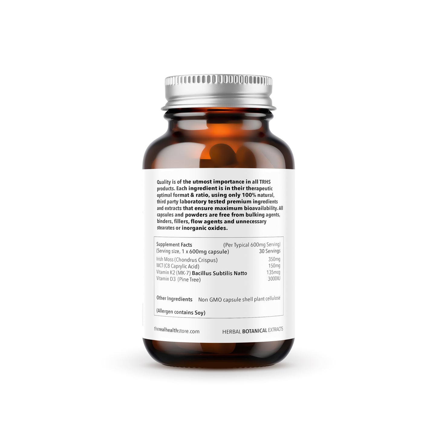 
                  
                    TRHS Vitamin D3 & K2 3000IU (Irish moss, pine tree D3, K2 MK-7, MCT powder) - 30 or 60 Capsules
                  
                