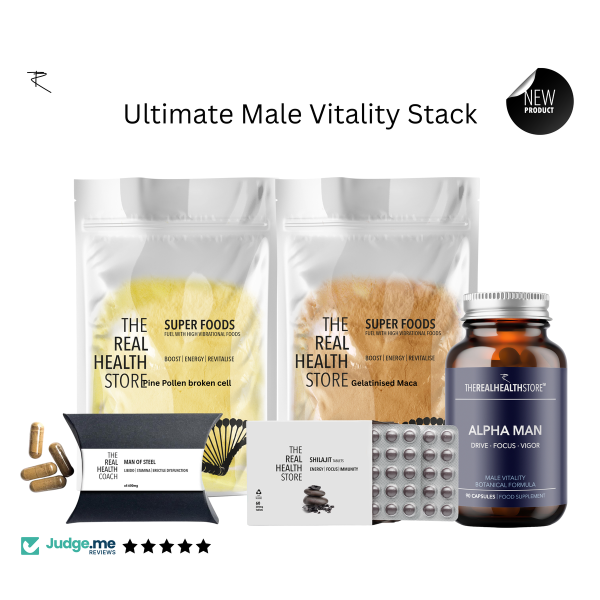 TRHS Ultimate Male Vitality Stack + Shilajit Tablets – therealhealthstore