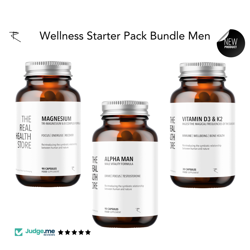 TRHS Male Wellness Starter Pack Bundle With Mag & Methylated B Vitamins
