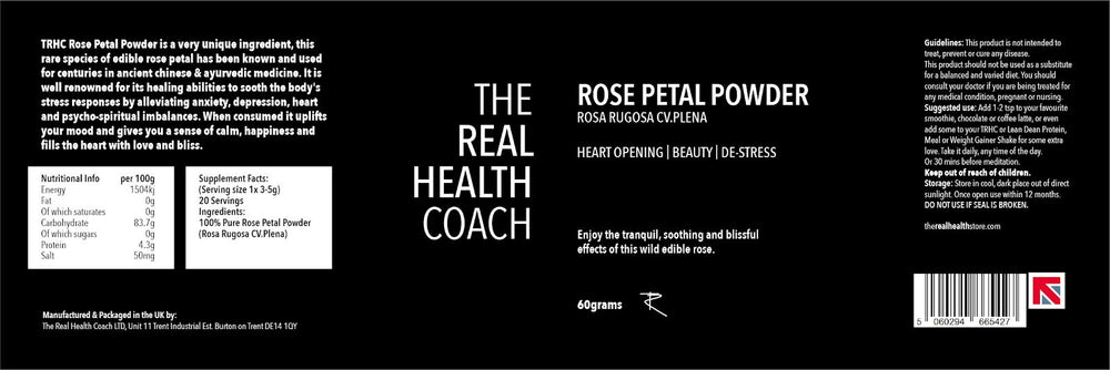 TRHC Rose Petal Powder (rosa rugosa cv.plena) - 60grams