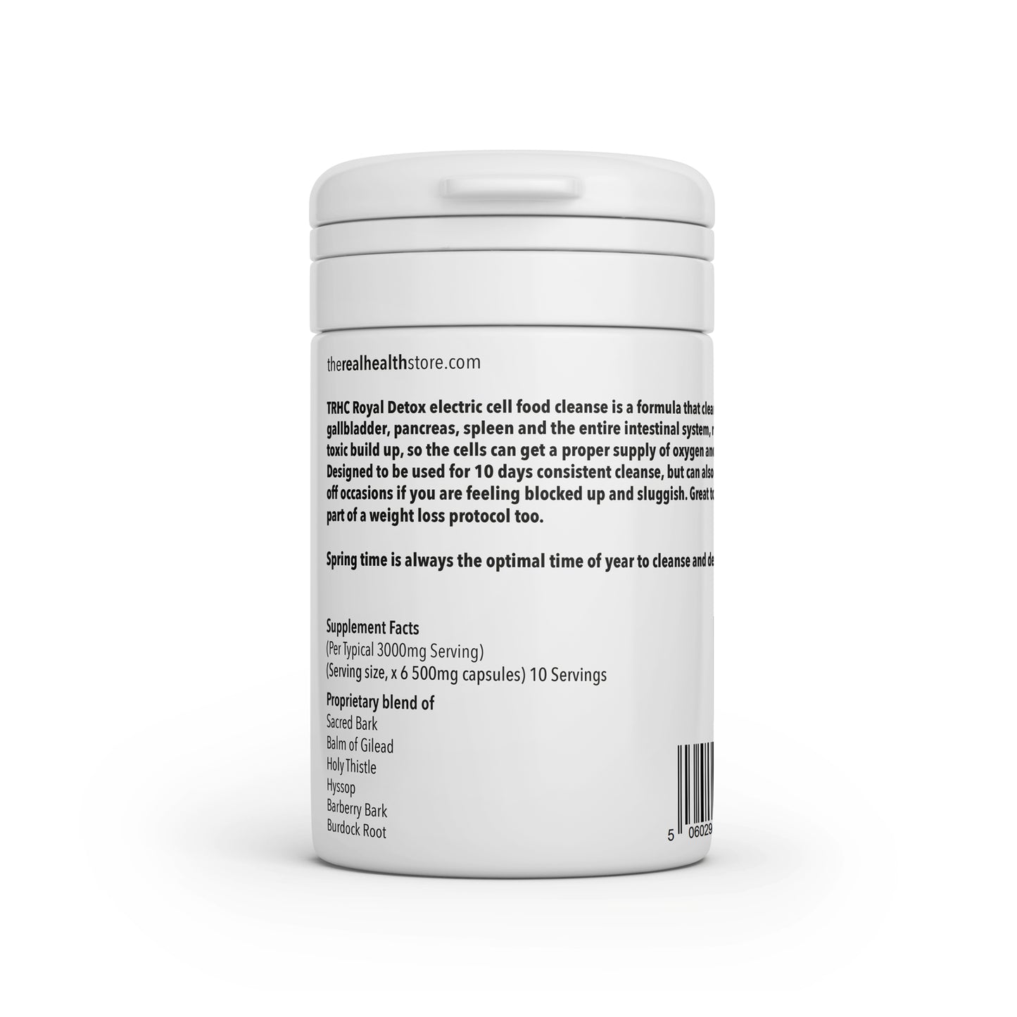 
                  
                    TRHS Royal Detox - Colon, Kidneys, Liver Cleanse Formula - 60 Capsules
                  
                