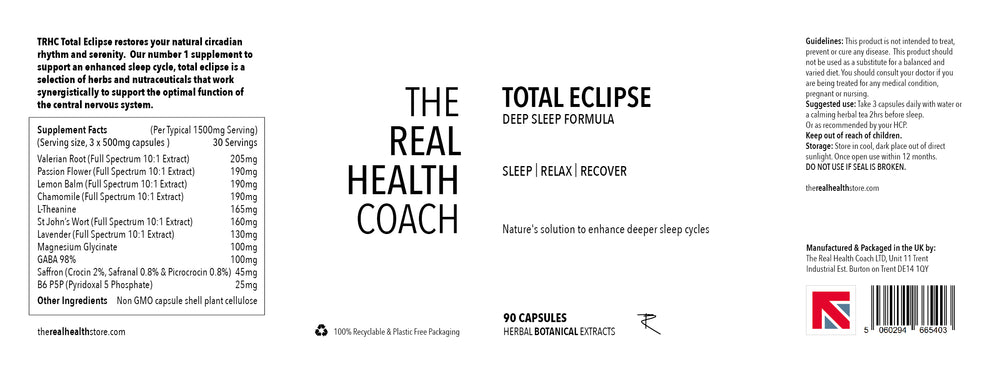 
                  
                    TRHS Total Eclipse - Natural Sleep Aid Formula, Melatonin Free - 90 capsules
                  
                